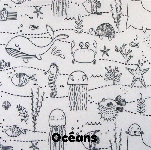 Le cahier de coloriage - Rayures roses