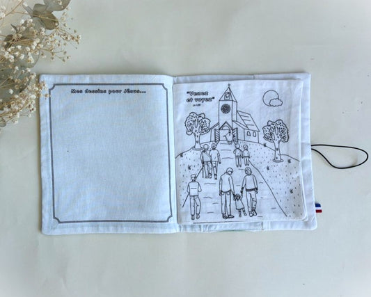 Coffret cahier de coloriage de messe + 12 feutres | Loulou des Bois