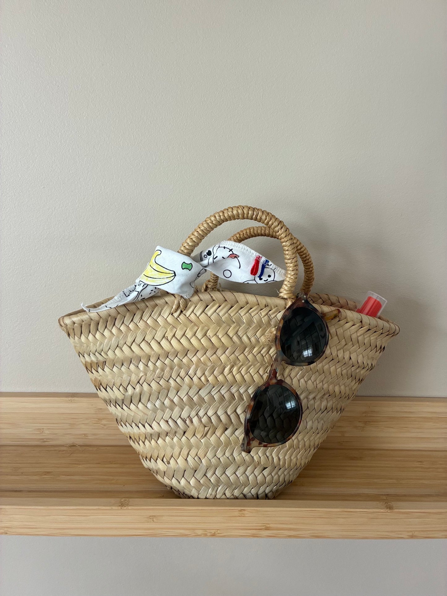 accessoire de sac à colorier lavable noué sur panier - Loulou des Bois
