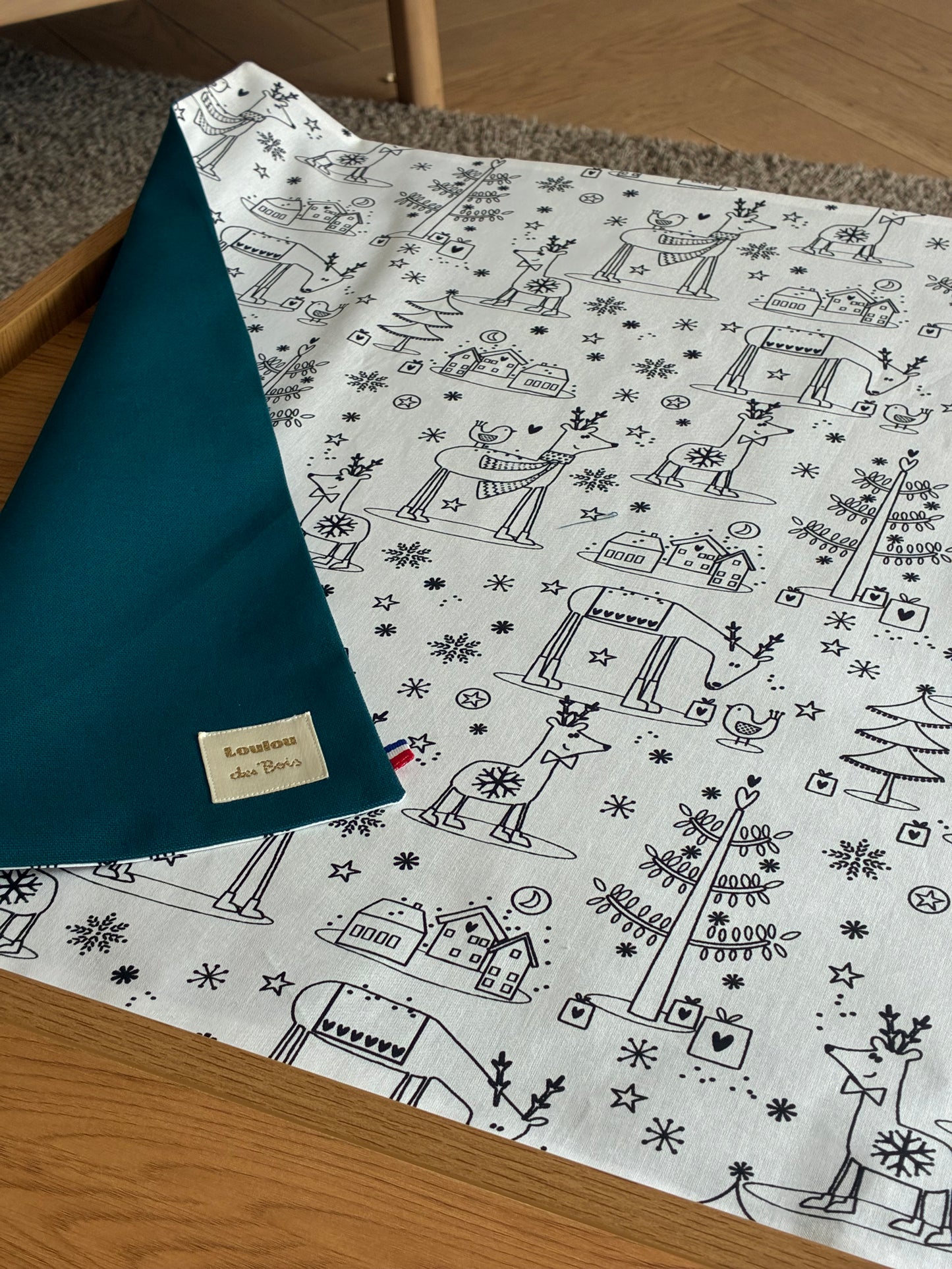 La nappe DUO de Noël à colorier - Edition limitée
