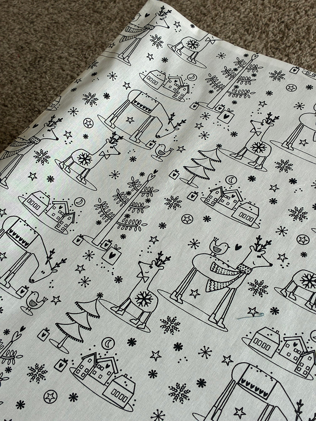 Le set de Noël à colorier