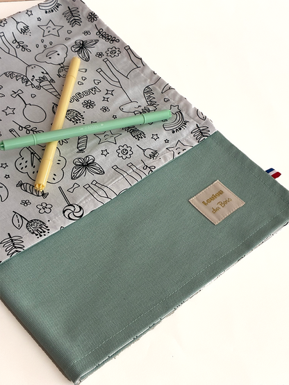 nappe pour colorier à deux et recommencer ensemble
