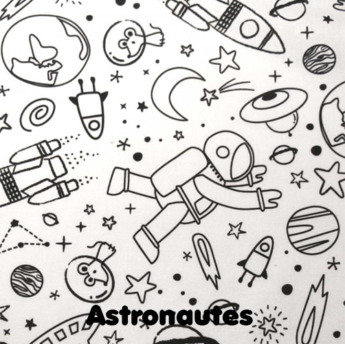 Set de table à colorier lavable —  Astronautes | Loulou des Bois