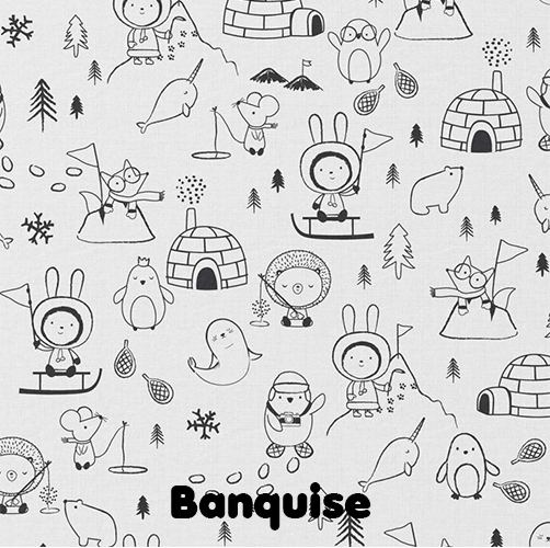 Set de table à colorier lavable —  Animaux de la banquise | Loulou des Bois