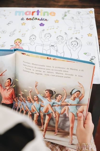 Set de table à colorier lavable — Martine fait de la danse  | Loulou des Bois