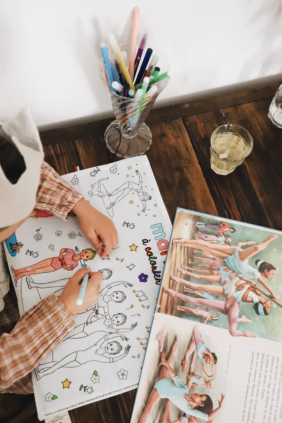Set de table à colorier lavable — Martine fait de la danse  | Loulou des Bois