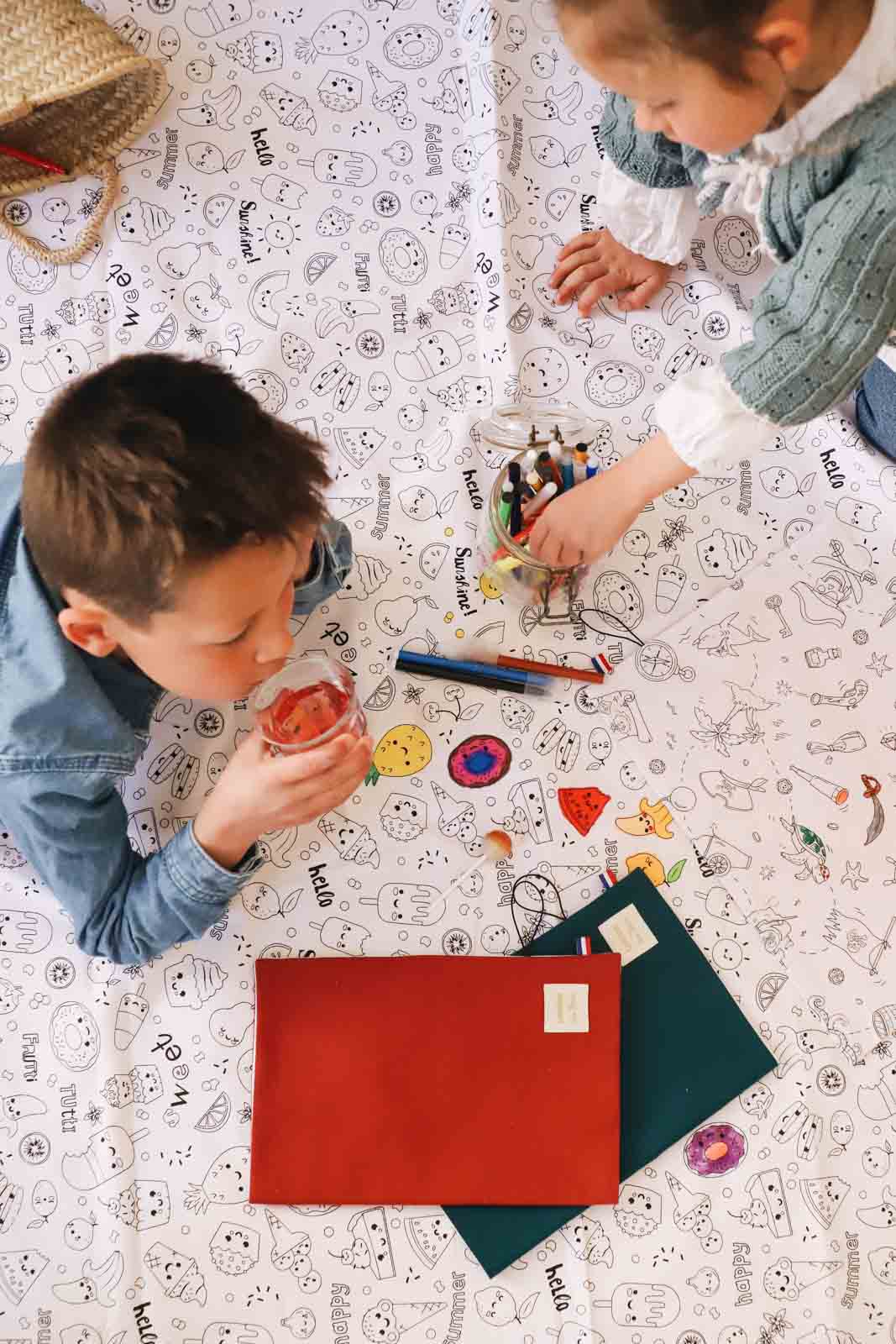 Nappe à colorier lavable —  Grand format | Loulou des Bois