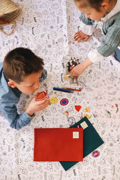 Nappe à colorier lavable —  Grand format | Loulou des Bois
