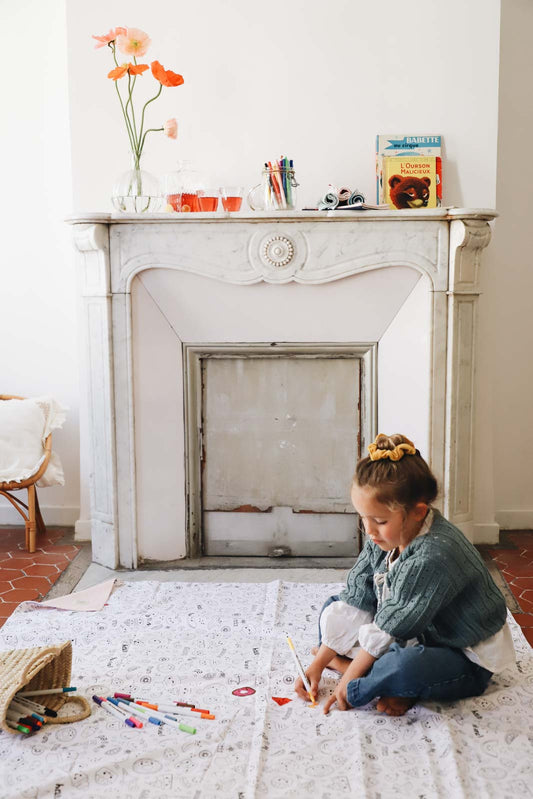 Nappe à colorier lavable —  Grand format | Loulou des Bois