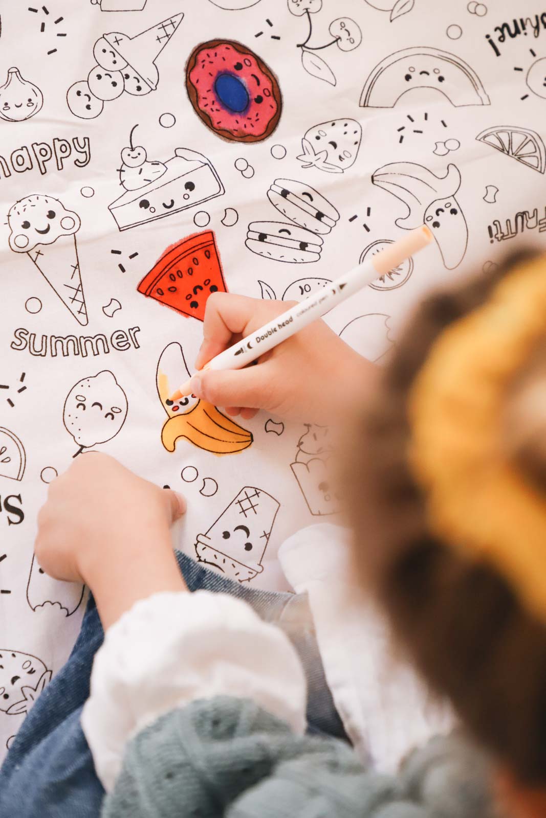 Nappe à colorier lavable —  Grand format | Loulou des Bois