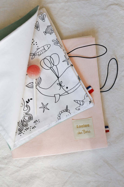 Cahier de coloriage lavable — Licornes, Océans & Banquise | Loulou des Bois